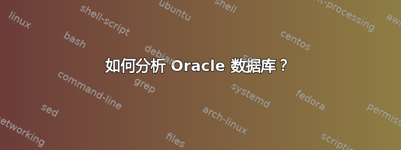 如何分析 Oracle 数据库？