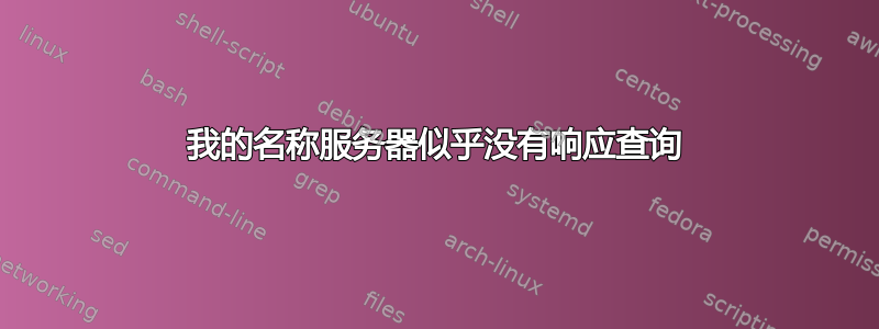 我的名称服务器似乎没有响应查询