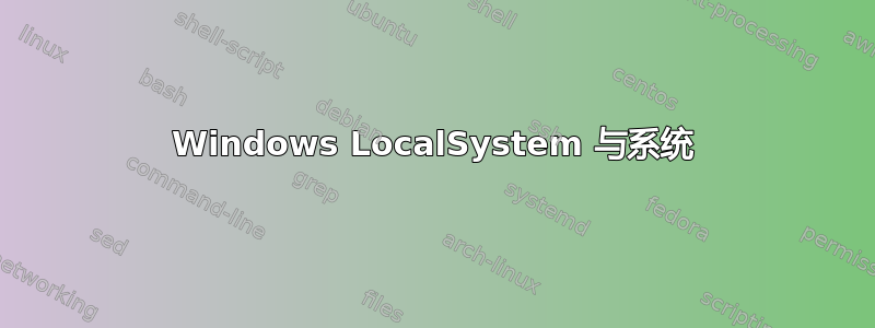 Windows LocalSystem 与系统