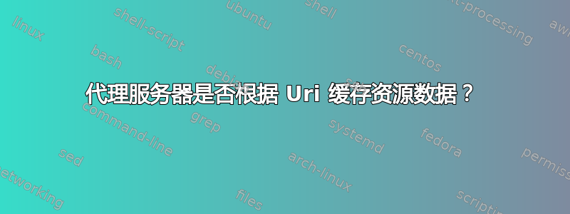 代理服务器是否根据 Uri 缓存资源数据？