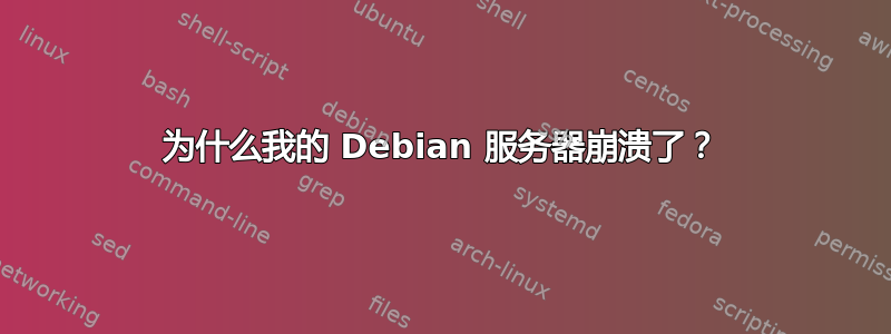 为什么我的 Debian 服务器崩溃了？