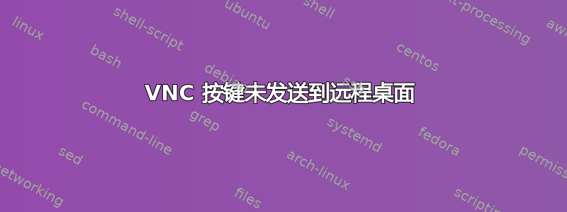 VNC 按键未发送到远程桌面