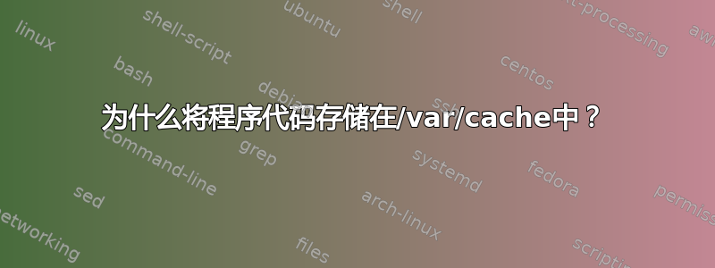 为什么将程序代码存储在/var/cache中？