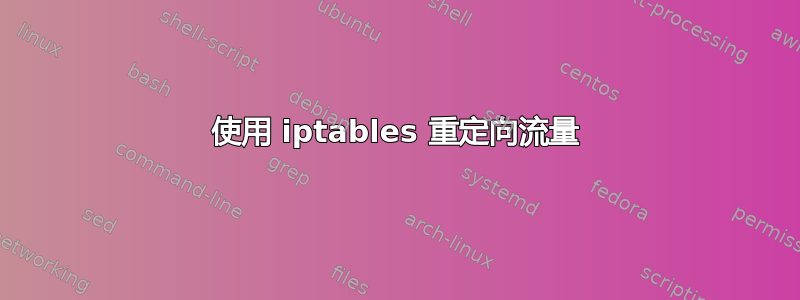 使用 iptables 重定向流量