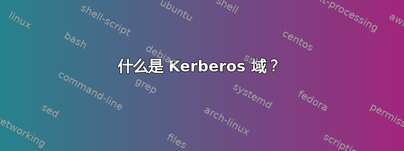 什么是 Kerberos 域？