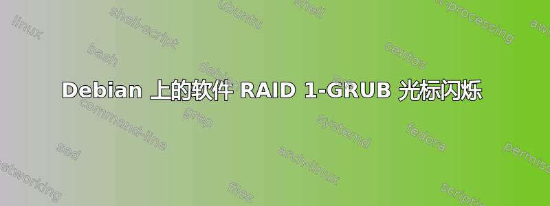 Debian 上的软件 RAID 1-GRUB 光标闪烁