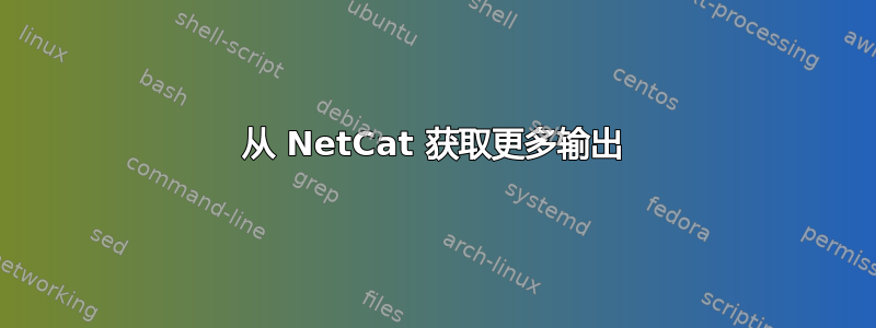 从 NetCat 获取更多输出