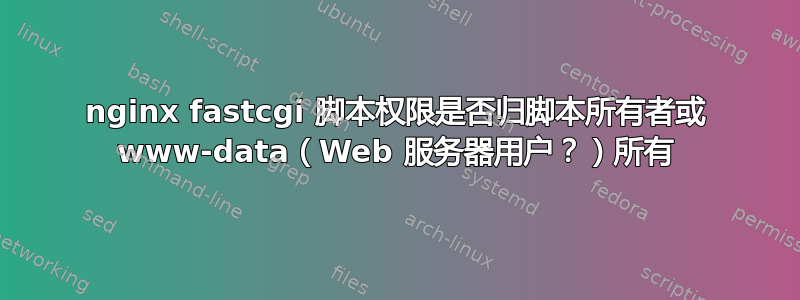 nginx fastcgi 脚本权限是否归脚本所有者或 www-data（Web 服务器用户？）所有