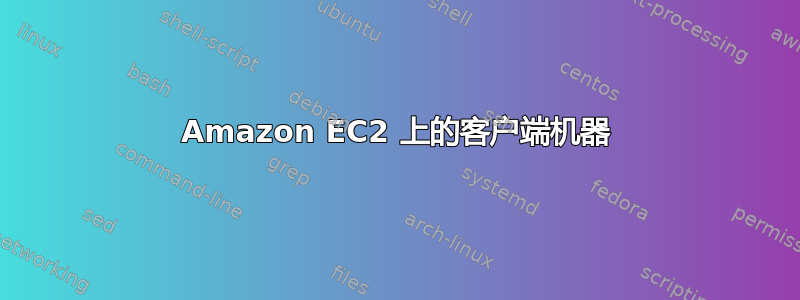 Amazon EC2 上的客户端机器