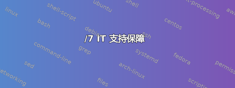 24/7 IT 支持保障 