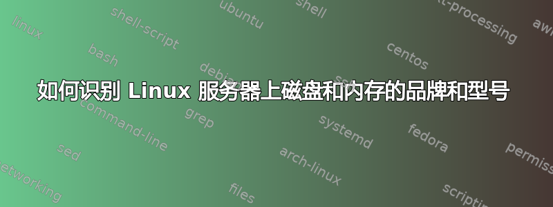 如何识别 Linux 服务器上磁盘和内存的品牌和型号