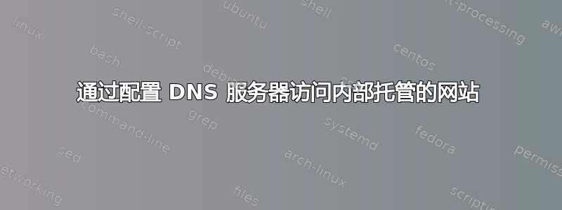 通过配置 DNS 服务器访问内部托管的网站