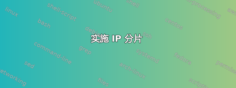 实施 IP 分片