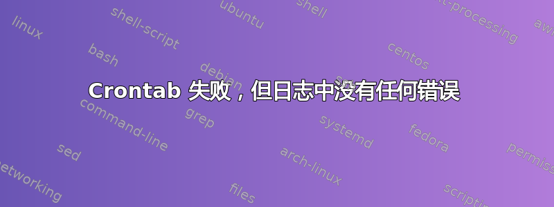 Crontab 失败，但日志中没有任何错误