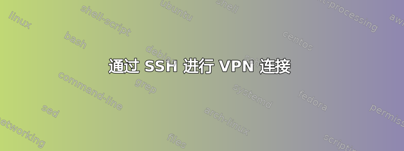 通过 SSH 进行 VPN 连接