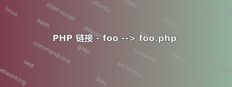 PHP 链接 - foo --> foo.php