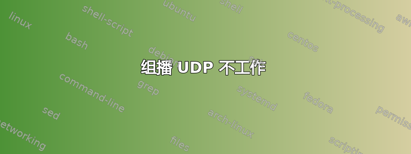 组播 UDP 不工作