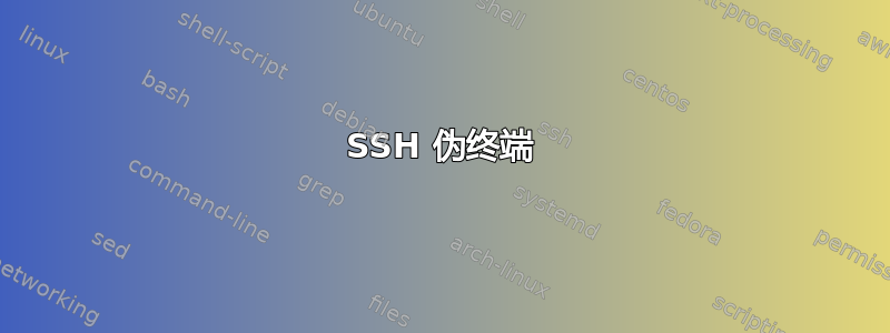 SSH 伪终端