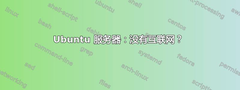 Ubuntu 服务器：没有互联网？