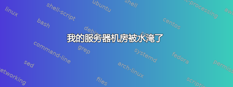 我的服务器机房被水淹了