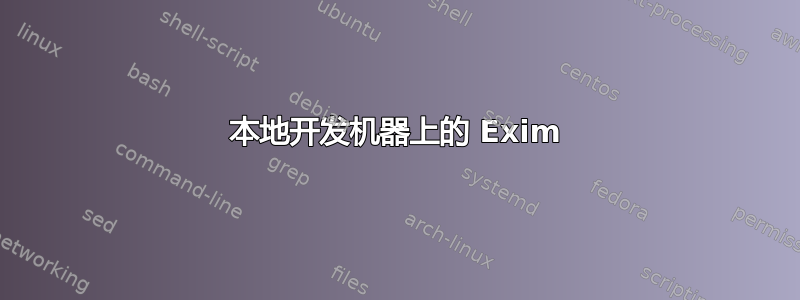 本地开发机器上的 Exim