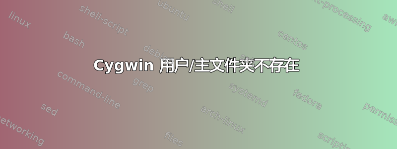 Cygwin 用户/主文件夹不存在