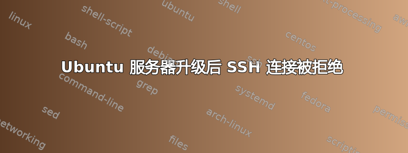 Ubuntu 服务器升级后 SSH 连接被拒绝