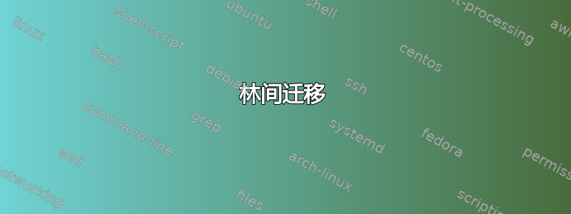 林间迁移