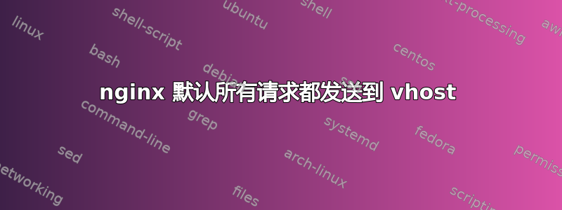 nginx 默认所有请求都发送到 vhost