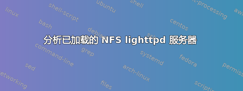 分析已加载的 NFS lighttpd 服务器