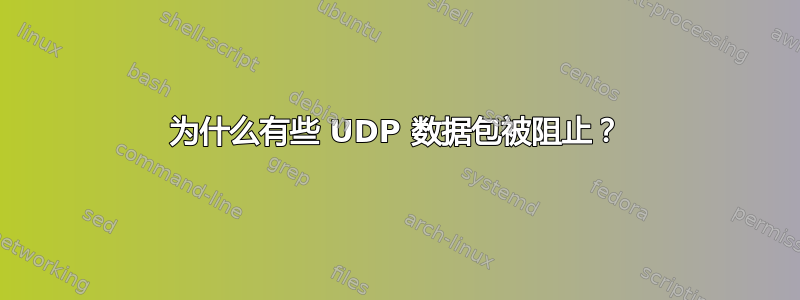 为什么有些 UDP 数据包被阻止？