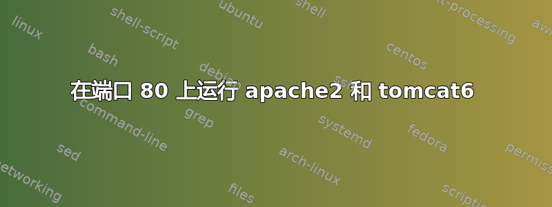 在端口 80 上运行 apache2 和 tomcat6