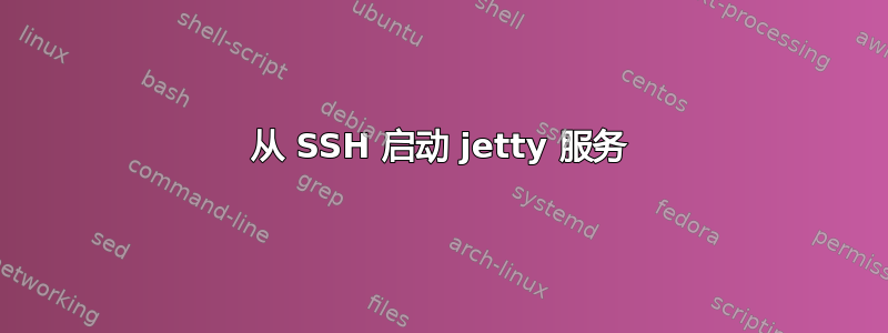 从 SSH 启动 jetty 服务