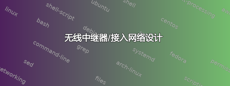 无线中继器/接入网络设计