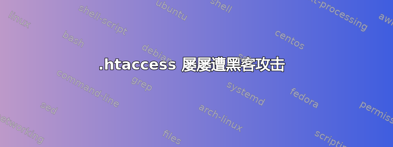 .htaccess 屡屡遭黑客攻击 