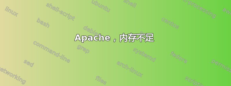 Apache，内存不足