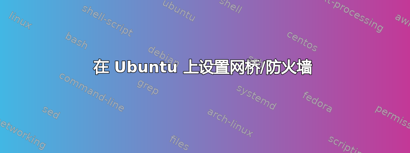 在 Ubuntu 上设置网桥/防火墙