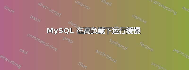 MySQL 在高负载下运行缓慢