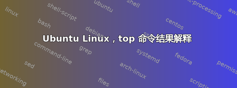 Ubuntu Linux，top 命令结果解释