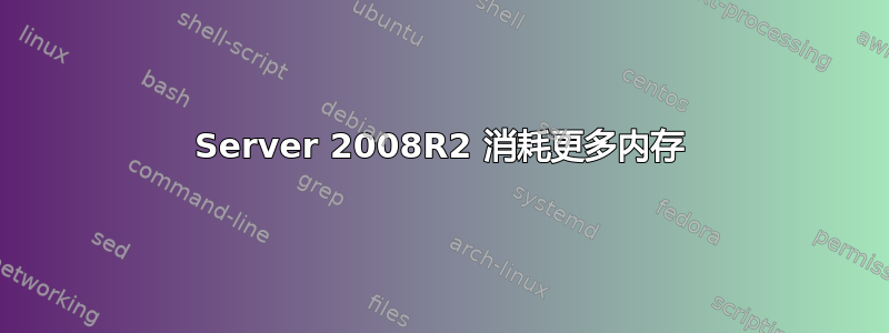 Server 2008R2 消耗更多内存