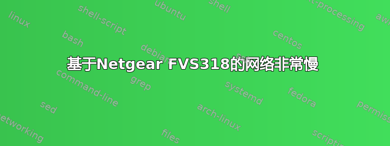 基于Netgear FVS318的网络非常慢