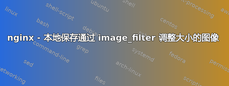 nginx - 本地保存通过 image_filter 调整大小的图像