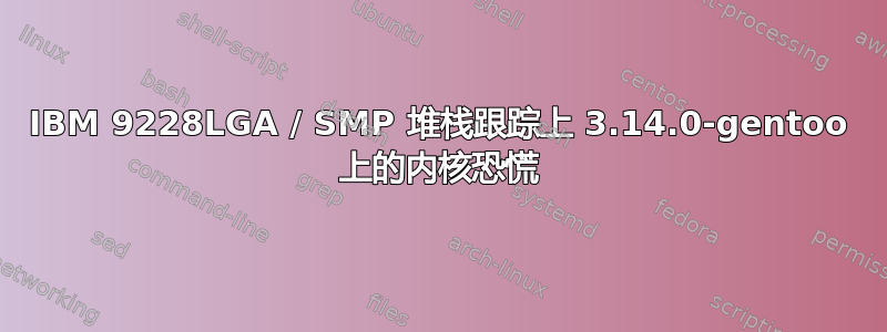 IBM 9228LGA / SMP 堆栈跟踪上 3.14.0-gentoo 上的内核恐慌