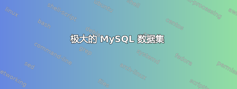 极大的 MySQL 数据集