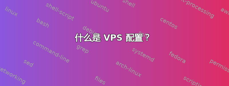 什么是 VPS 配置？