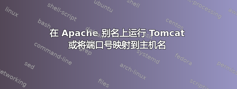 在 Apache 别名上运行 Tomcat 或将端口号映射到主机名