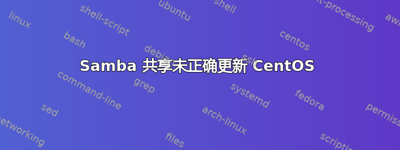 Samba 共享未正确更新 CentOS