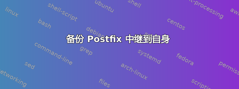 备份 Postfix 中继到自身