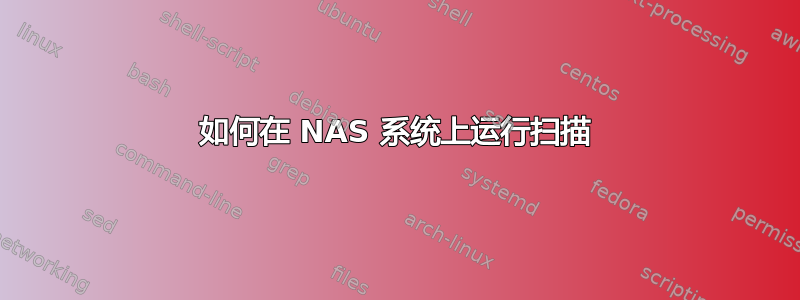 如何在 NAS 系统上运行扫描