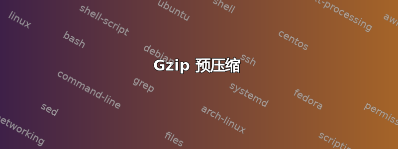 Gzip 预压缩